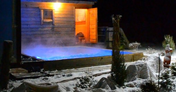 DIY теплый бассейн зимой своими руками