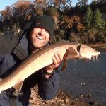 #fishing #рыбалка Lake Sturgeon Fishing with Worms in the Wisconsin Dells