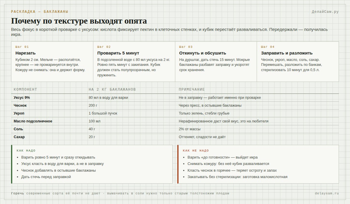 Баклажаны как грибы: раскладка и порядок приготовления