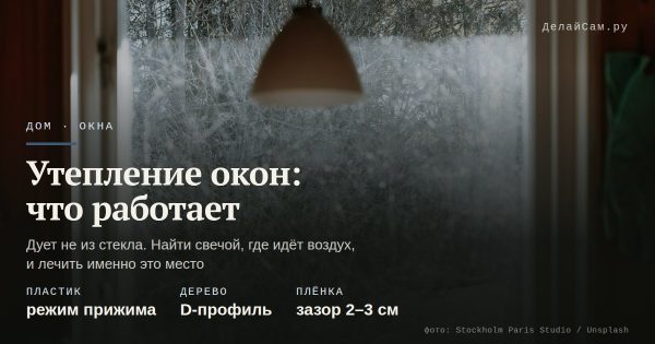 Утепление окон: что работает, а что миф