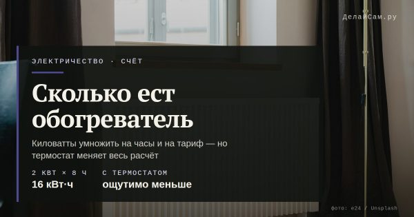 Сколько электричества съедает обогреватель