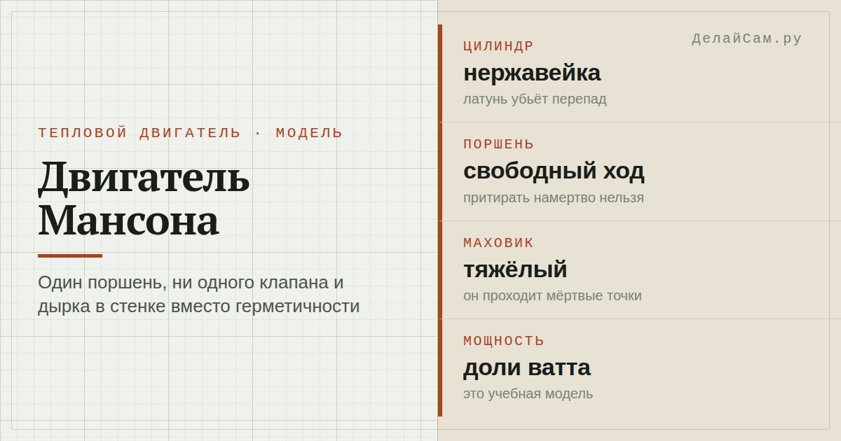 двигатель мэнсона