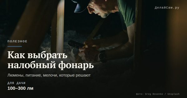 Как выбрать налобный фонарь