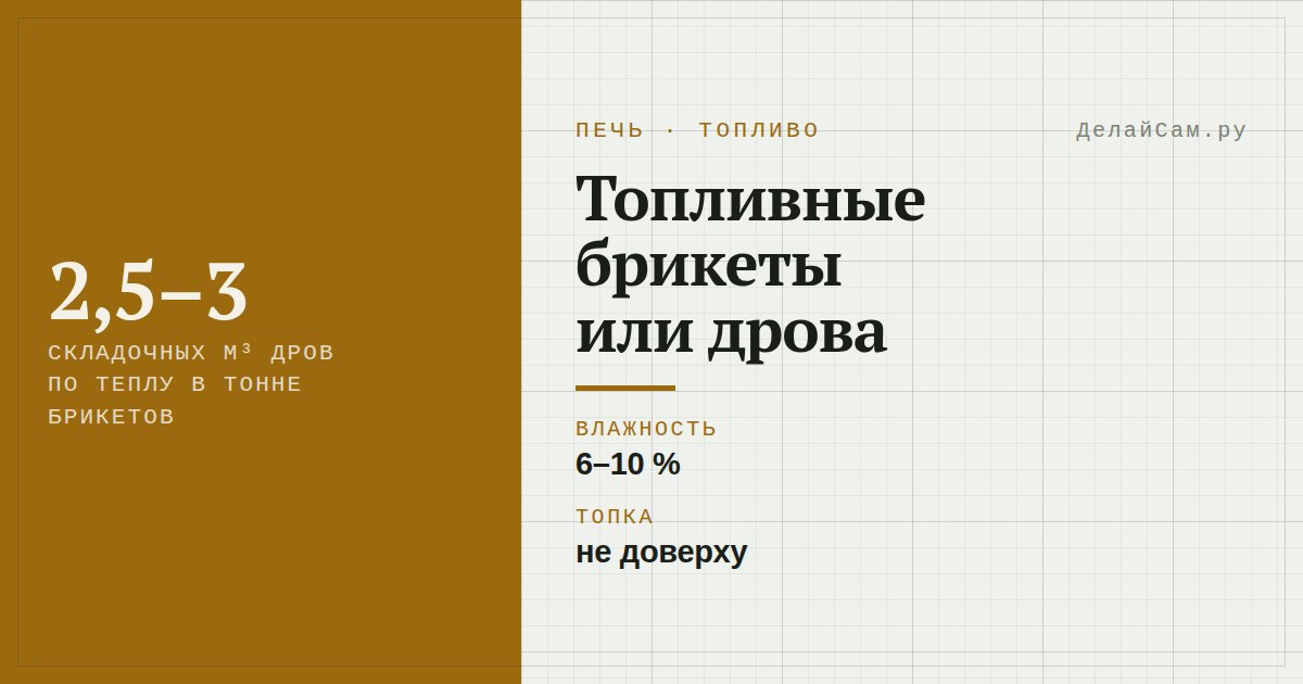 топливные брикеты или дрова