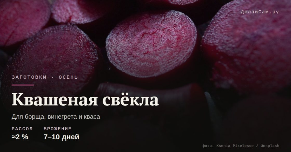 Квашеная свёкла