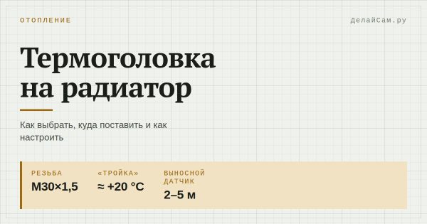 Термоголовка на радиатор: как выбрать и поставить