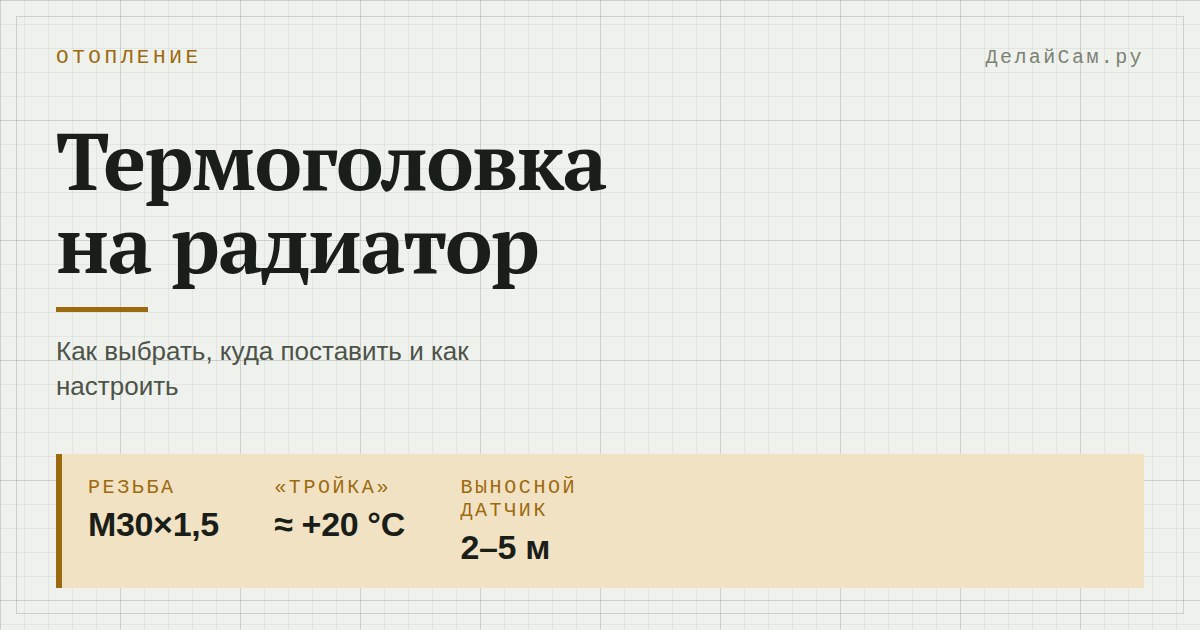 термоголовка на радиатор